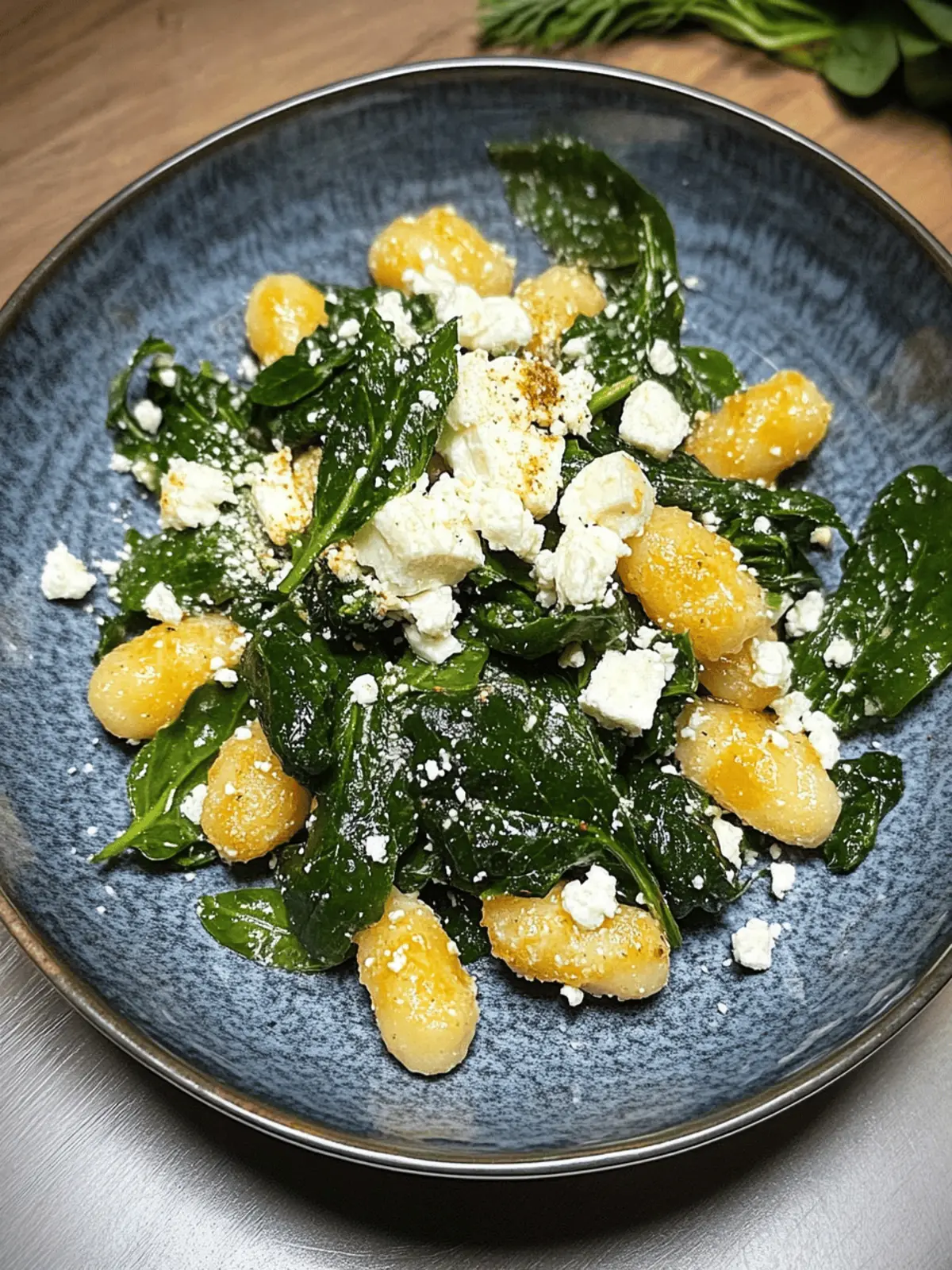 Crispy Greek Gnocchi Recipe With Spinach & Feta
