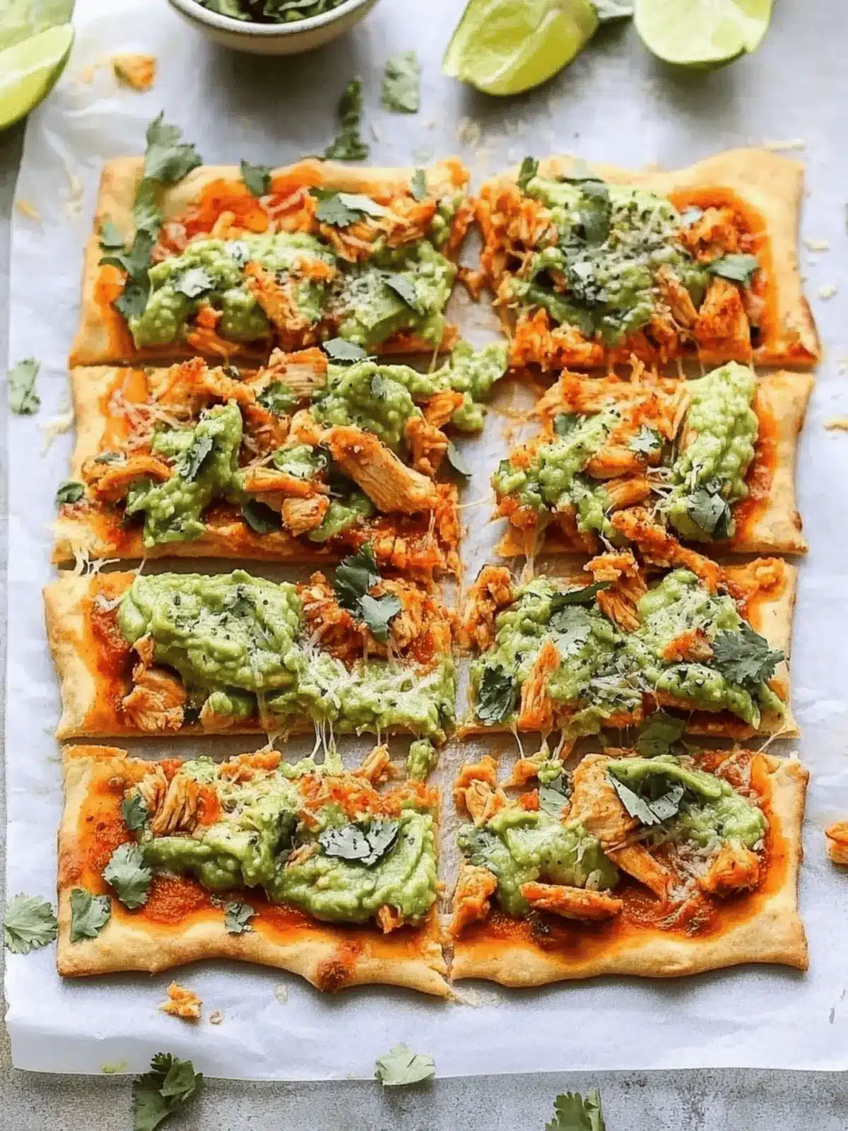 Guacamole Buffalo Chicken Pizza
