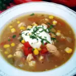 Green Chile, Chicken, and Corn Soup