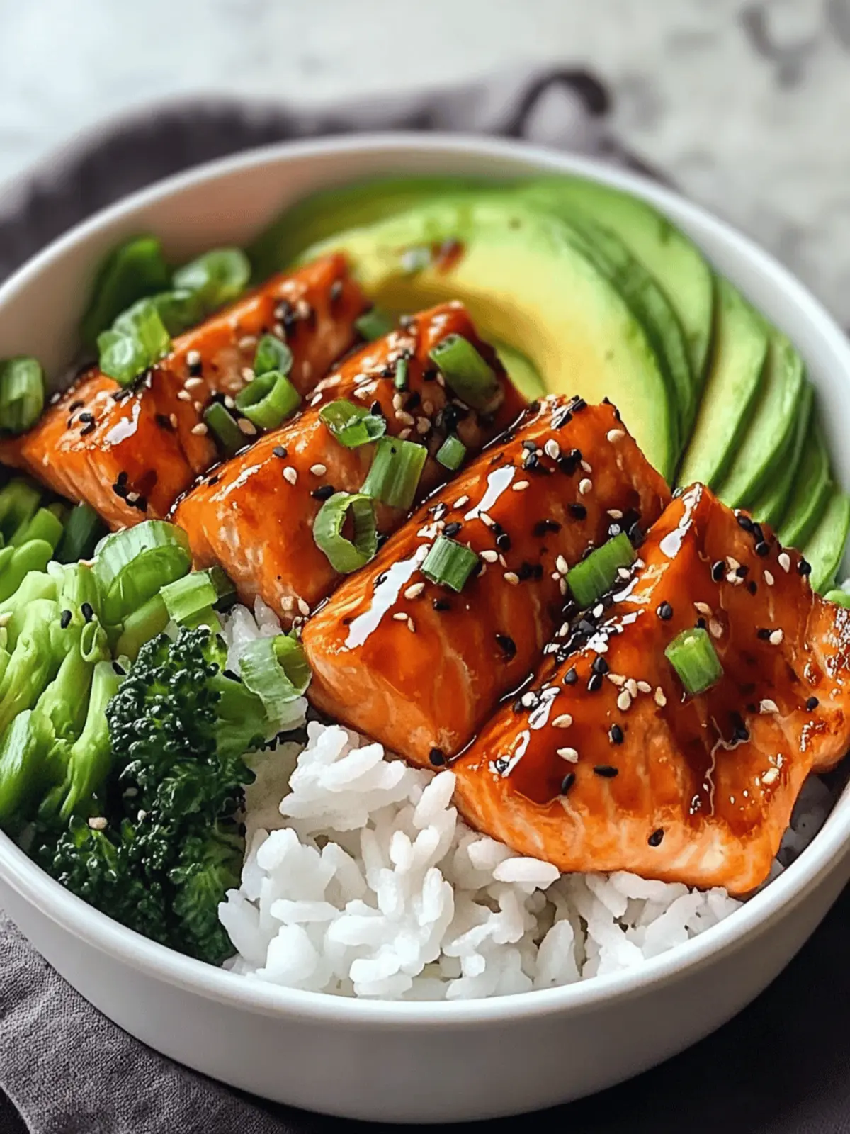 Teriyaki Salmon Bowls