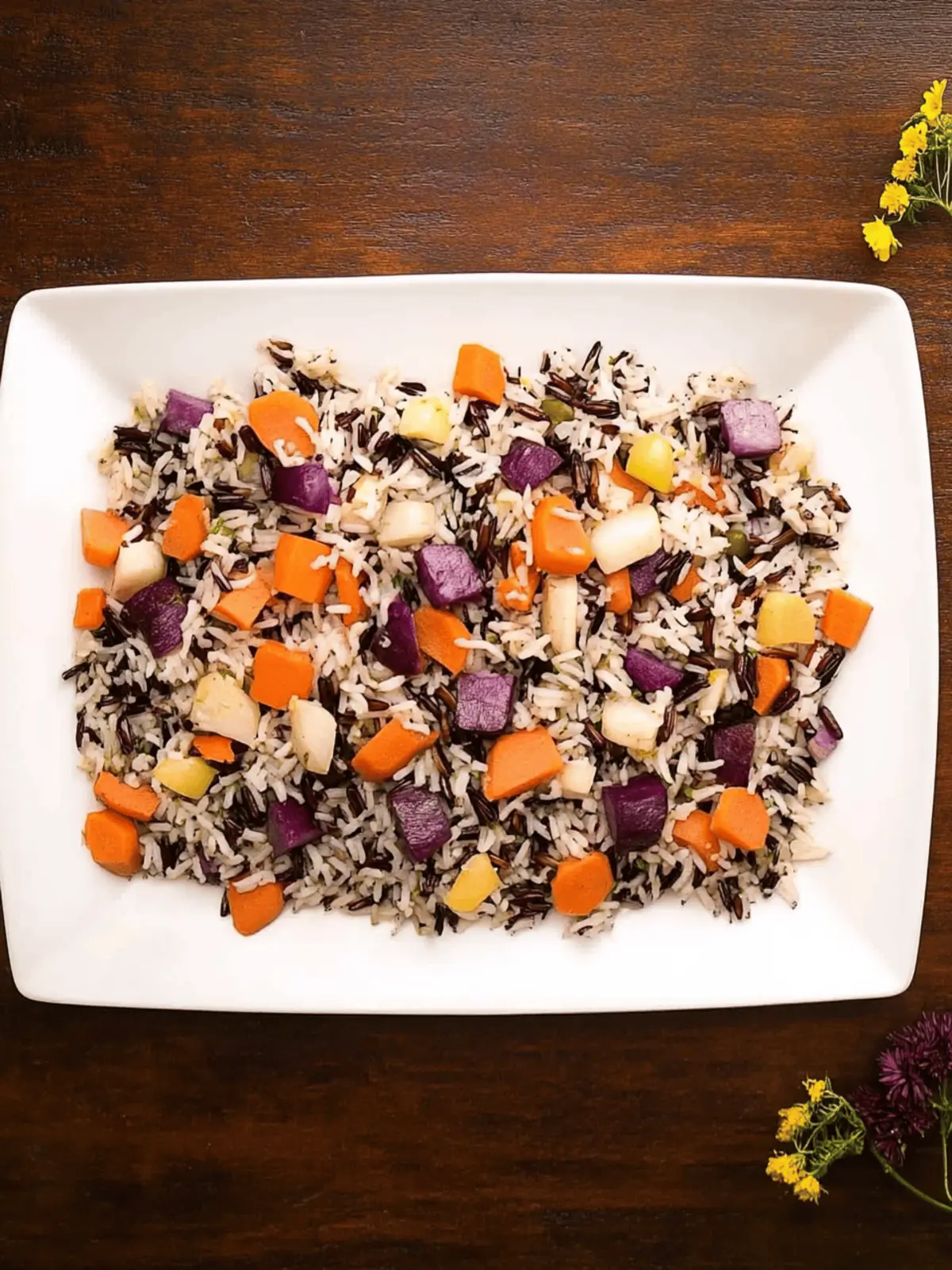 Wild Rice With Root Vegetables