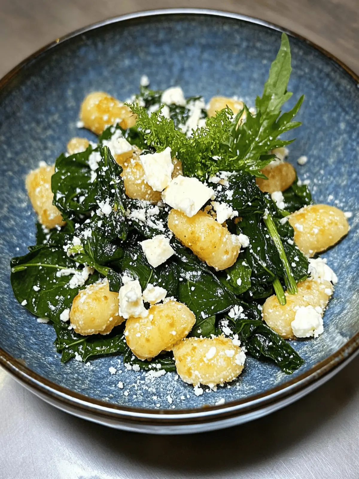 Crispy Greek Gnocchi Recipe With Spinach & Feta