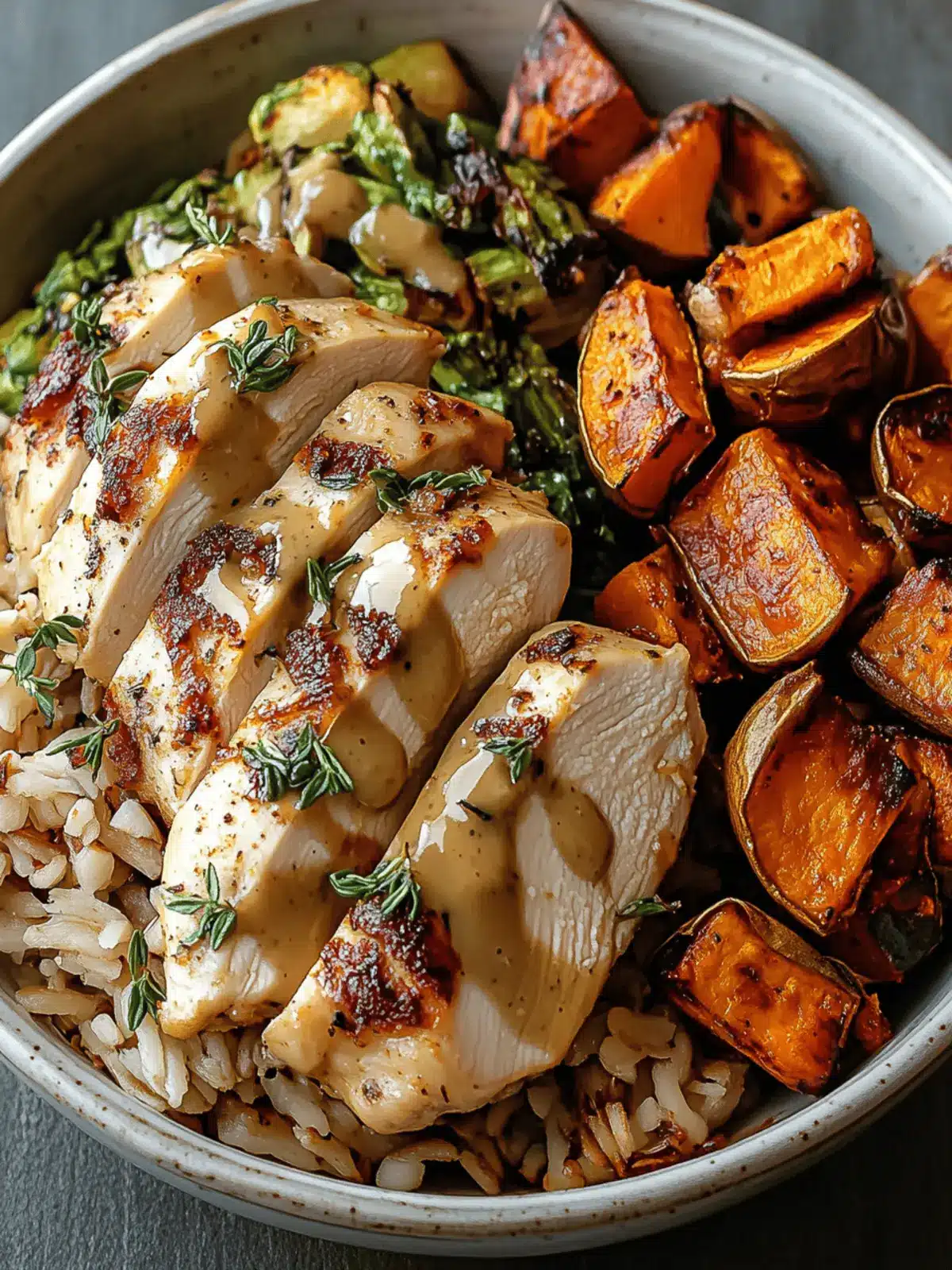 Maple Dijon Chicken & Roasted Sweet Potato