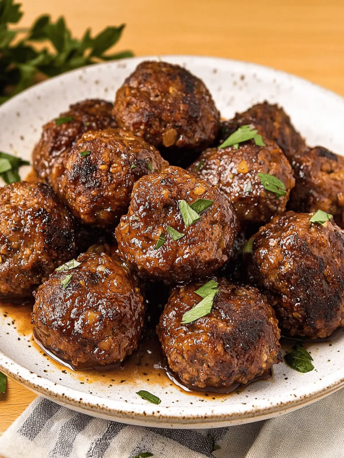 Bison Meatballs