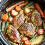 Slow Cooker Honey Garlic Chicken and Veggies