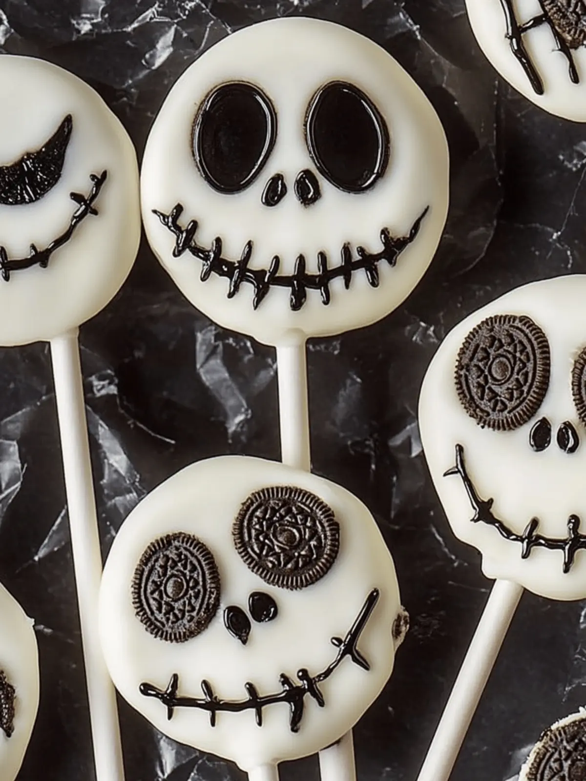 Jack Skellington Oreo Pops