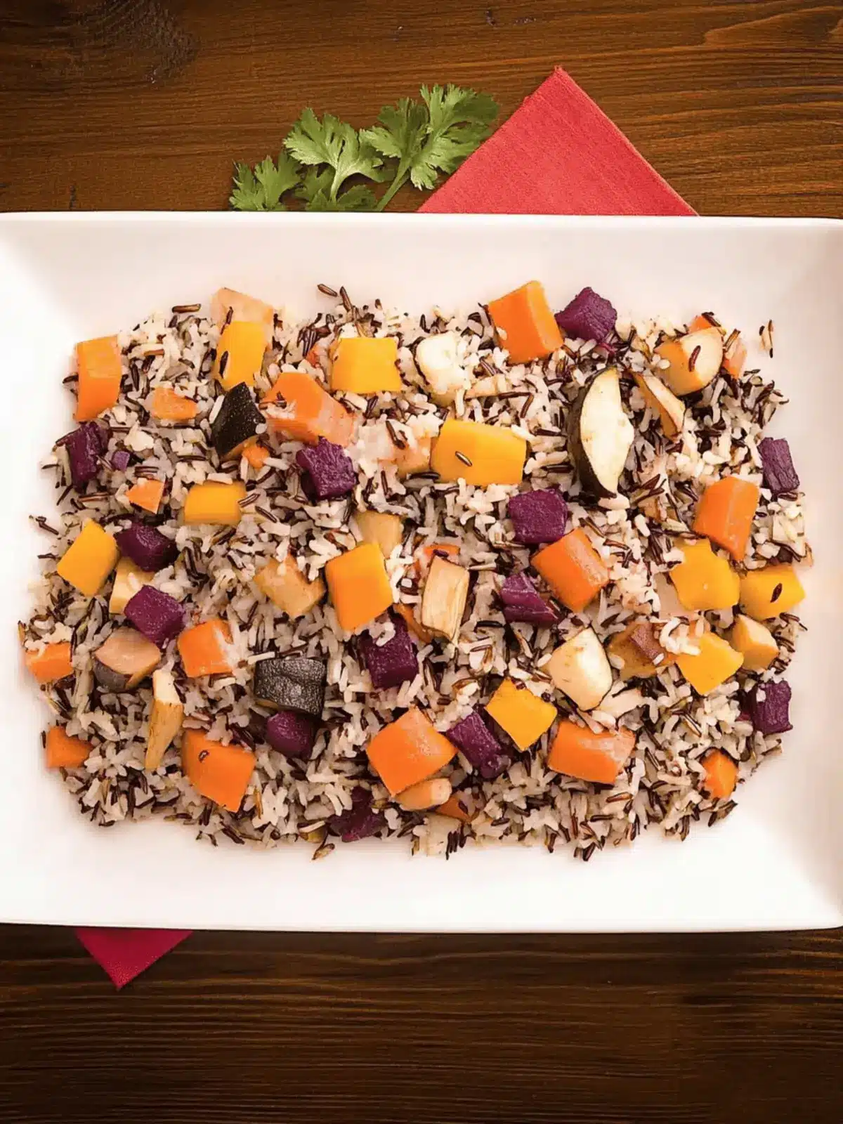 Wild Rice With Root Vegetables