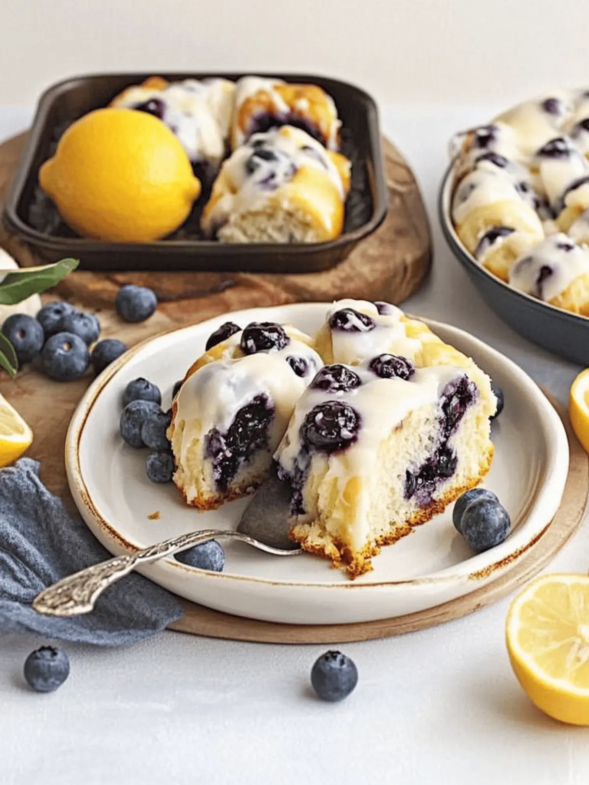 Lemon Blueberry Rolls