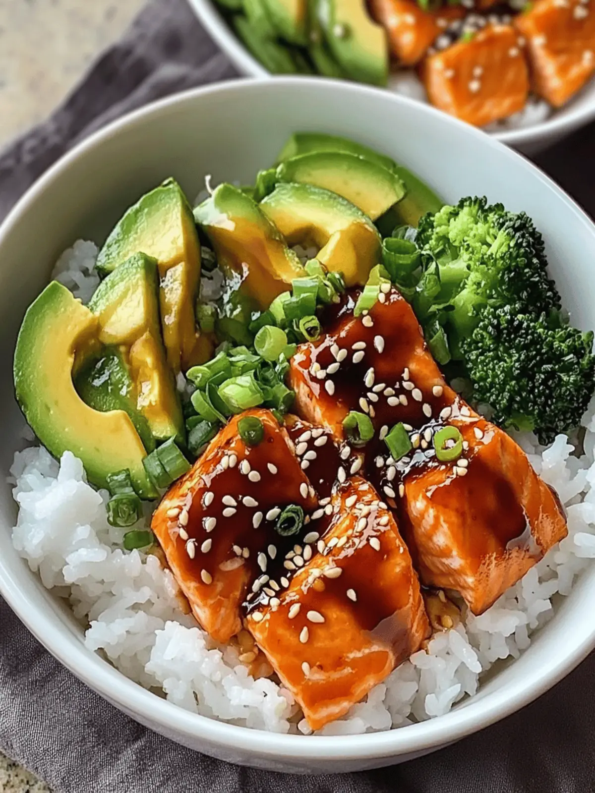 Teriyaki Salmon Bowls
