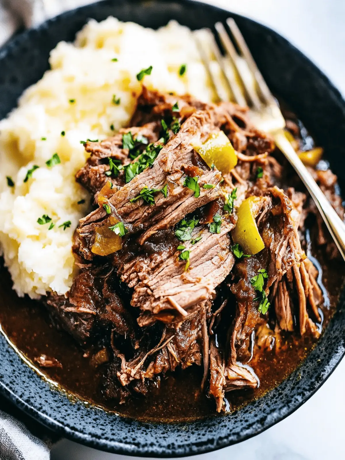 Slow Cooker Mississippi Pork Roast