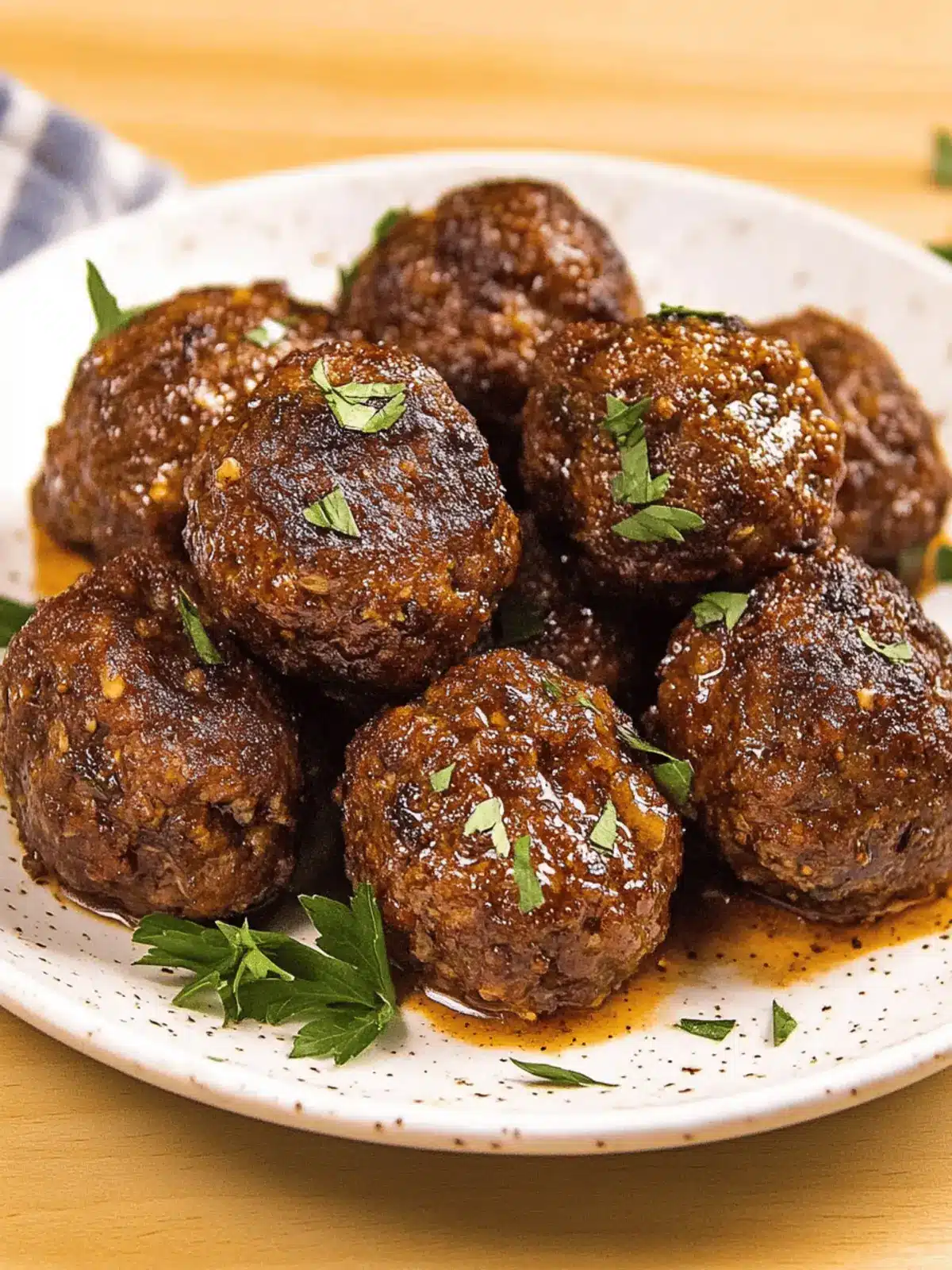 Bison Meatballs