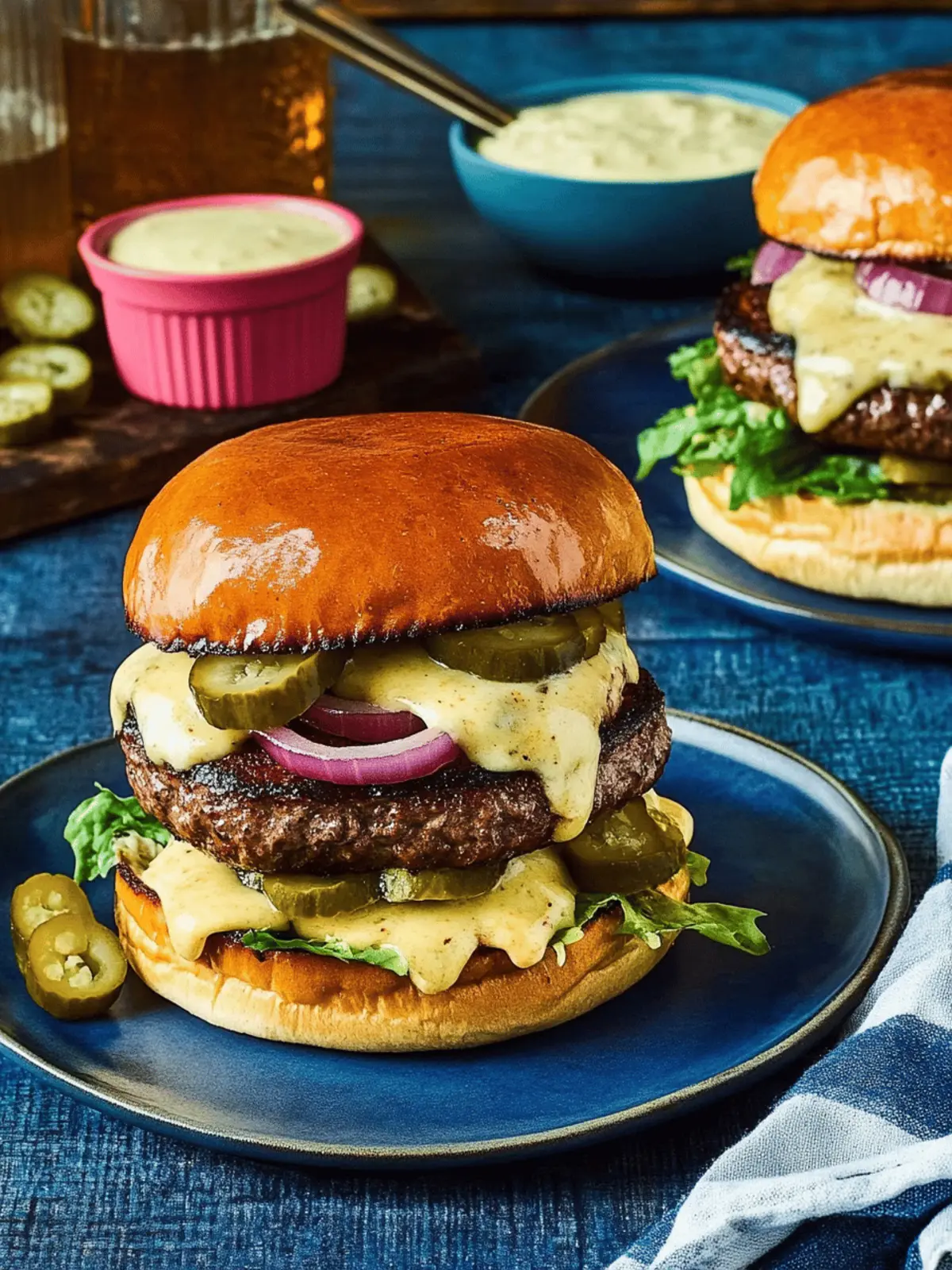 Spicy Queso Burgers