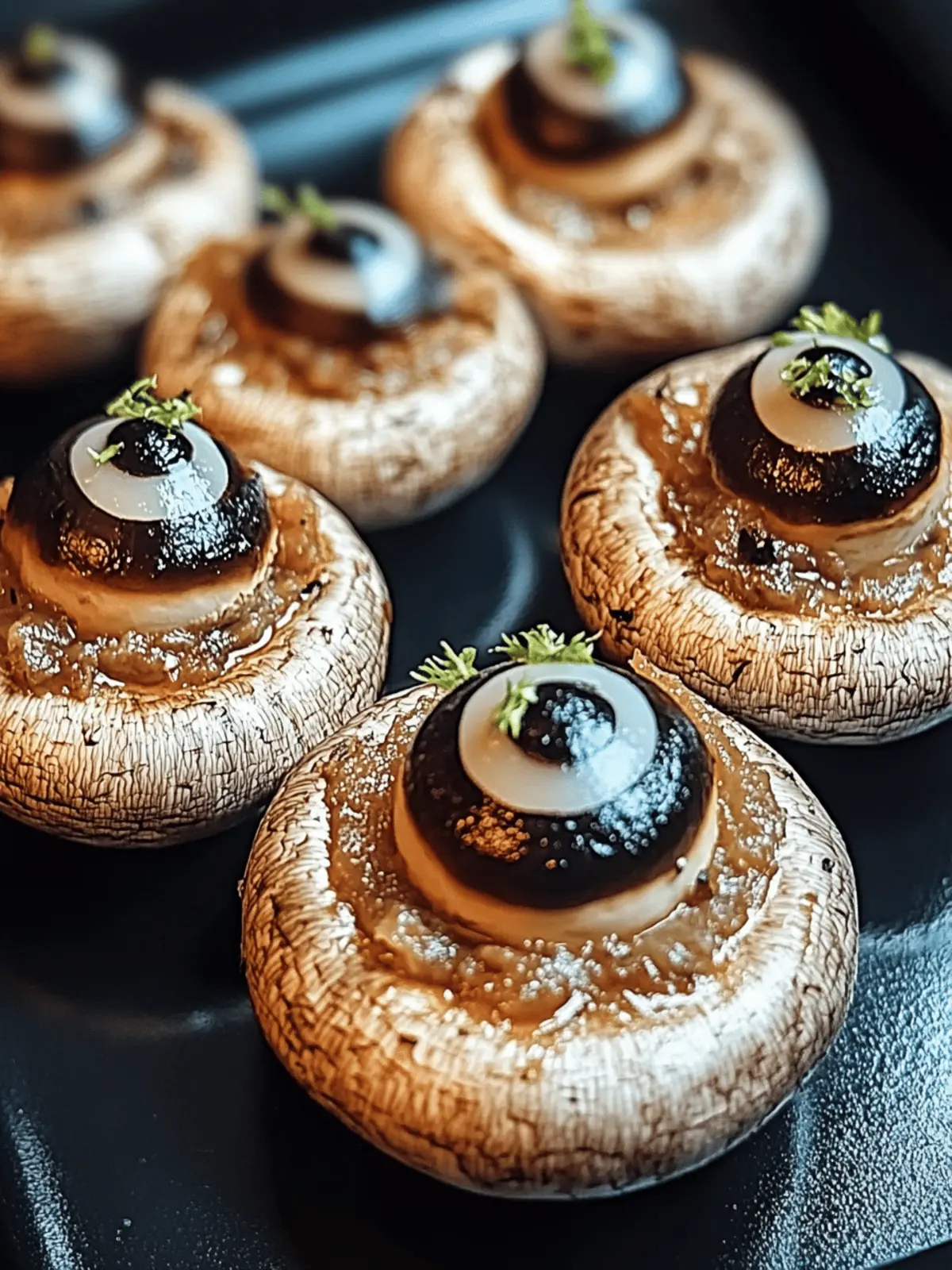 Stuffed Mushroom Eyeballs