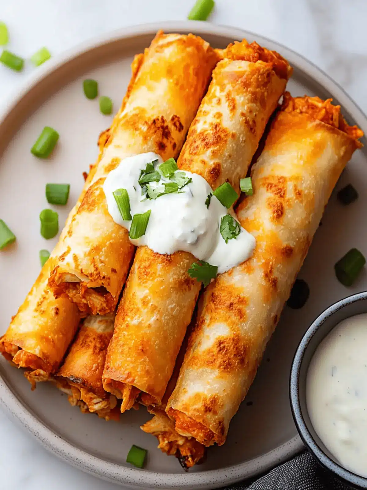 Buffalo Chicken Taquitos