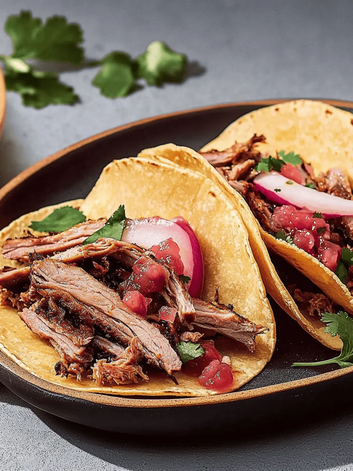 Duck Carnitas Tacos With Salsa Macha