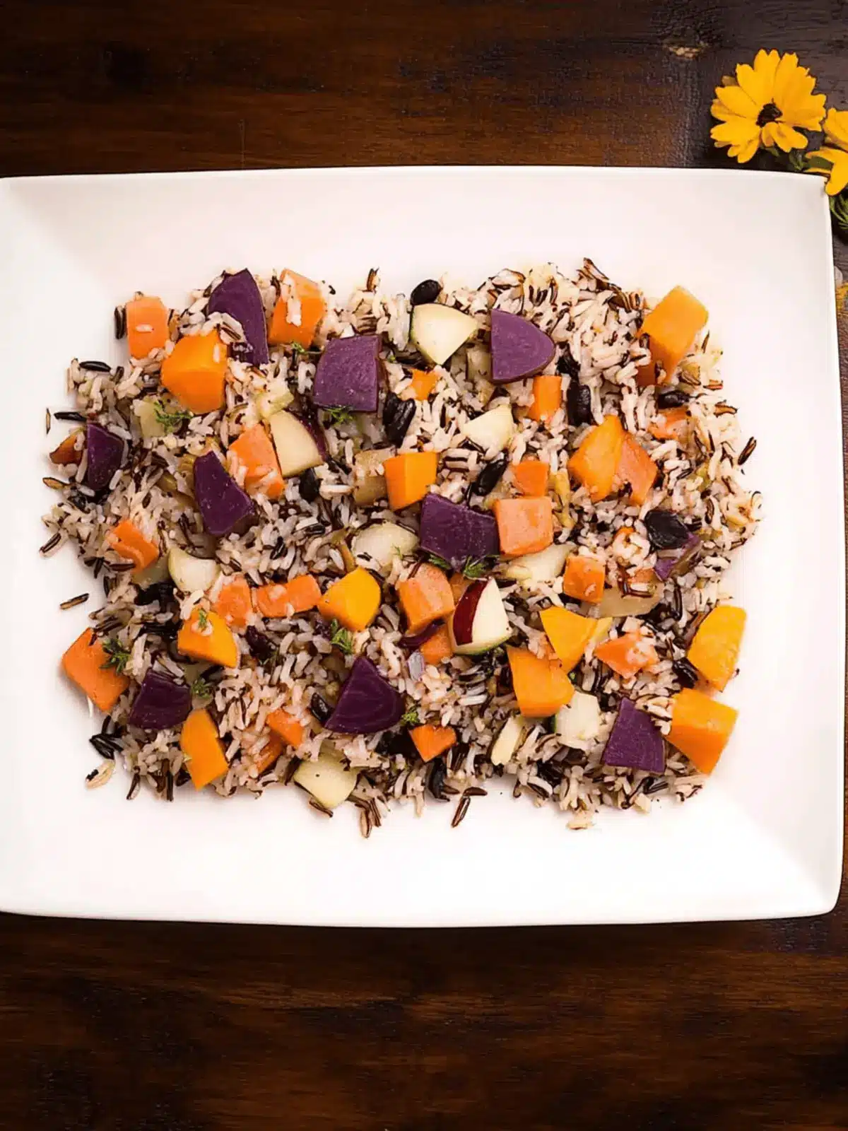 Wild Rice With Root Vegetables