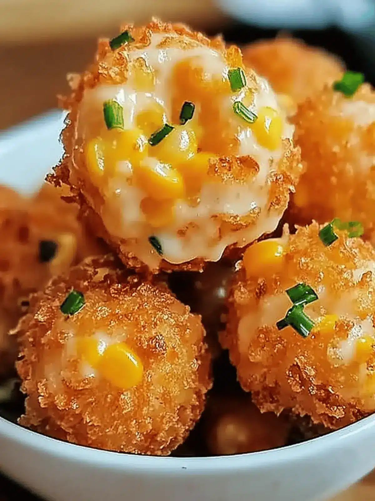 Crispy Corn Cheese Bites