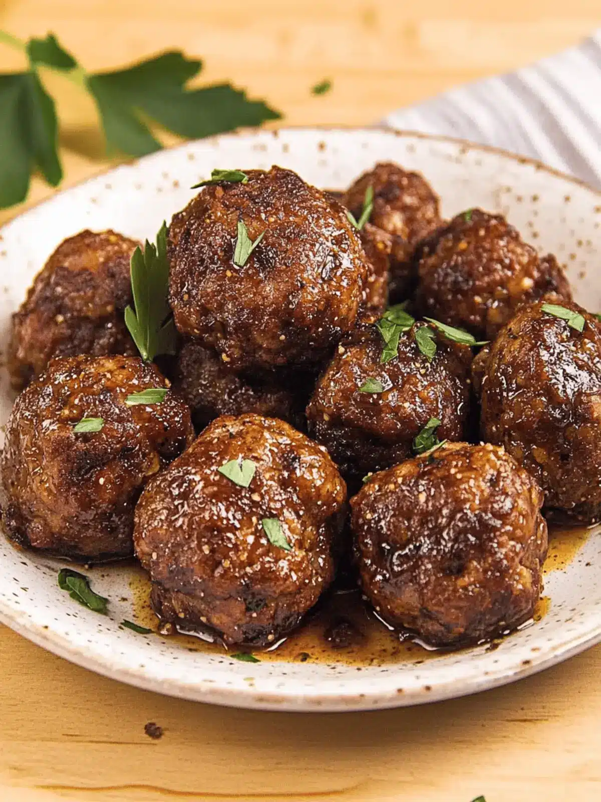 Bison Meatballs