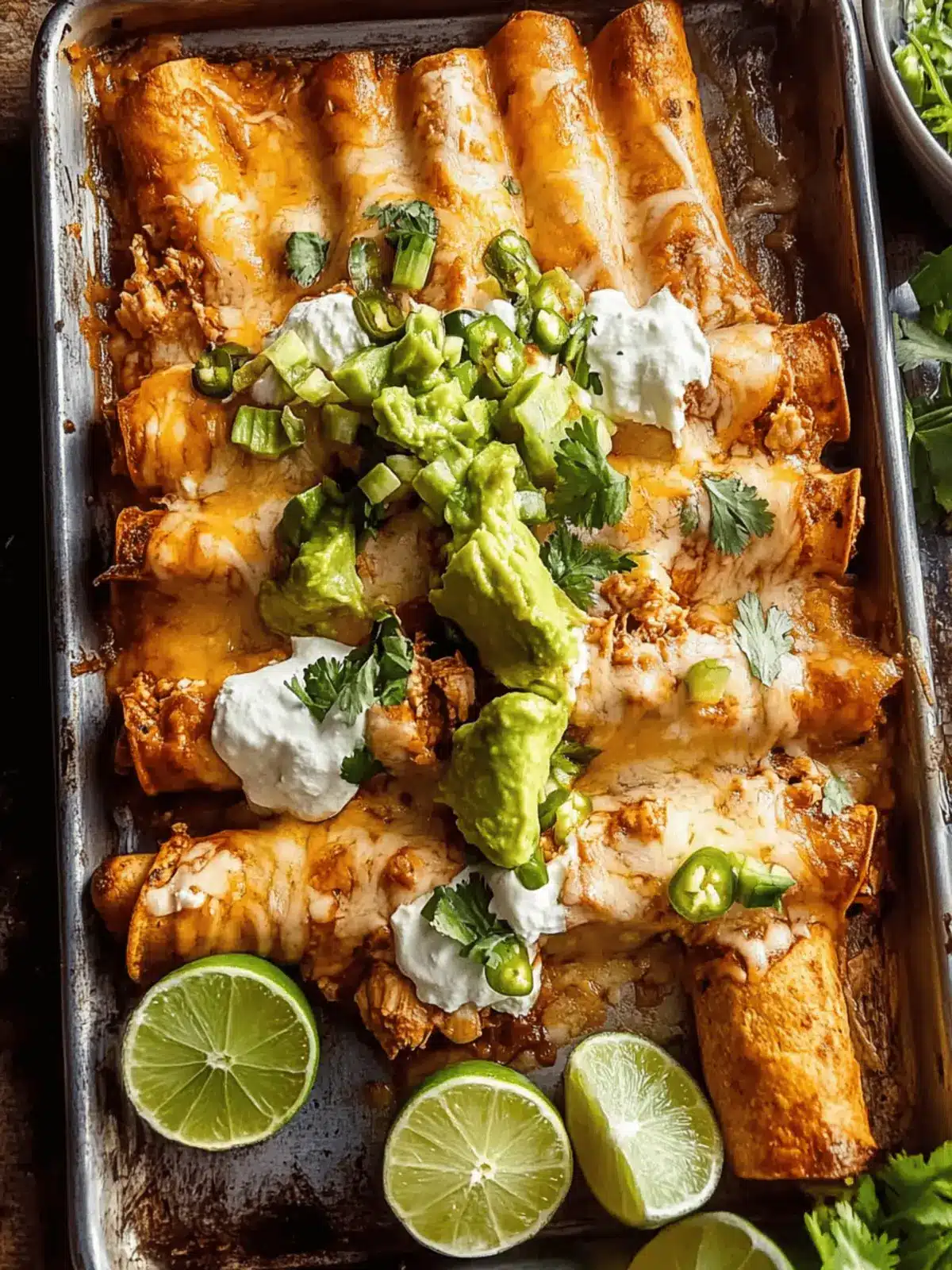 Baked Cheesy Cuban Chicken Taquitos