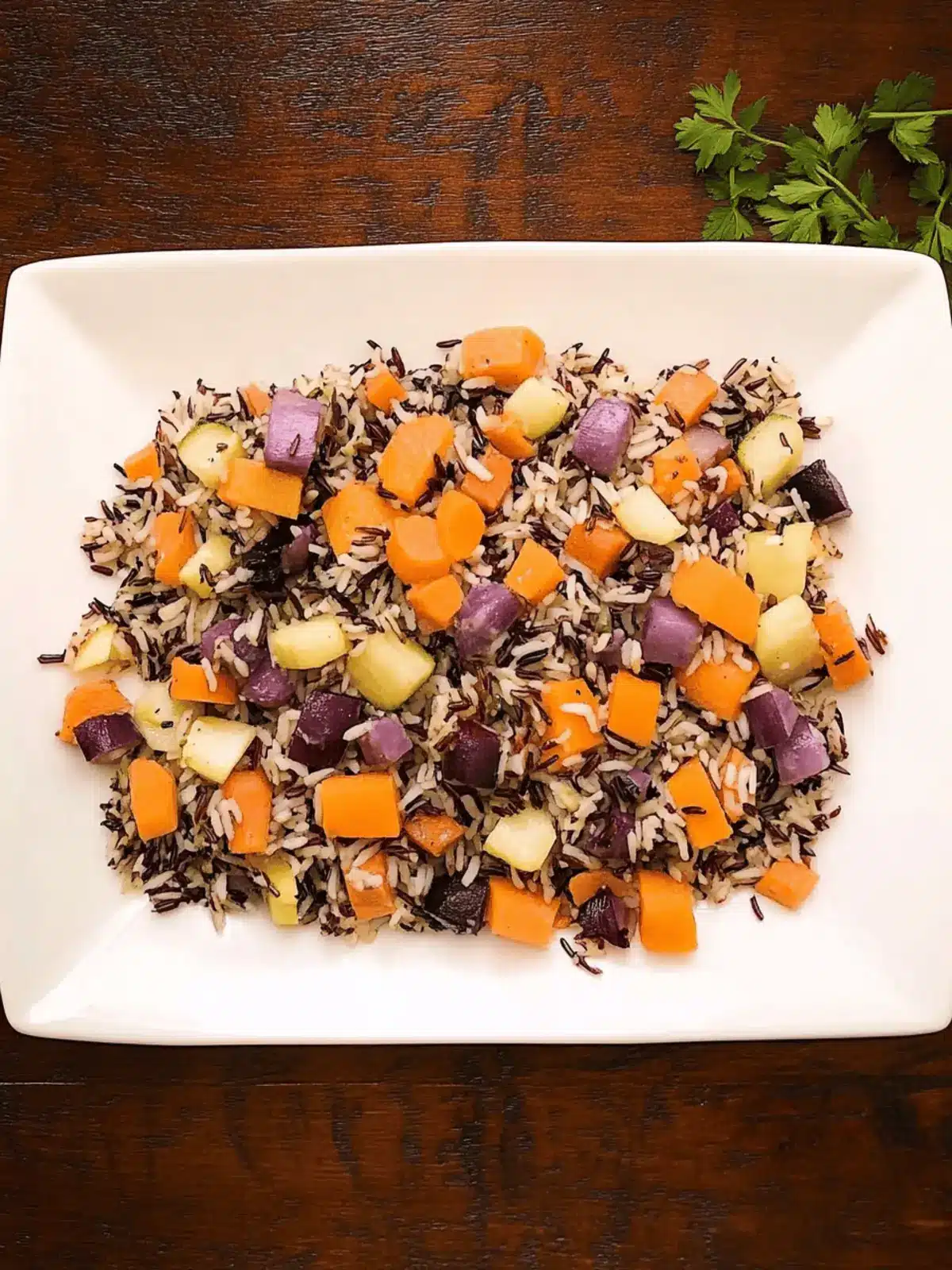 Wild Rice With Root Vegetables