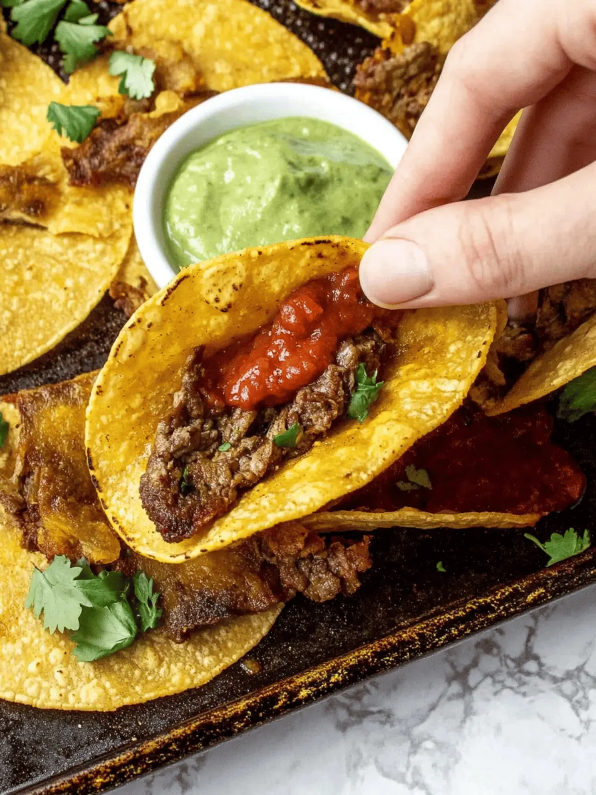 Crispy Baked Beef Tacos