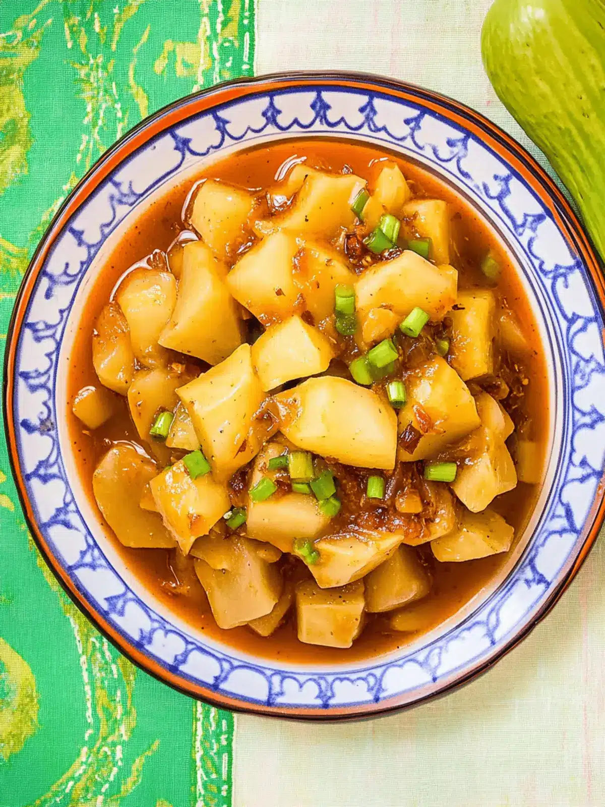Chayote With Dried Green Chile