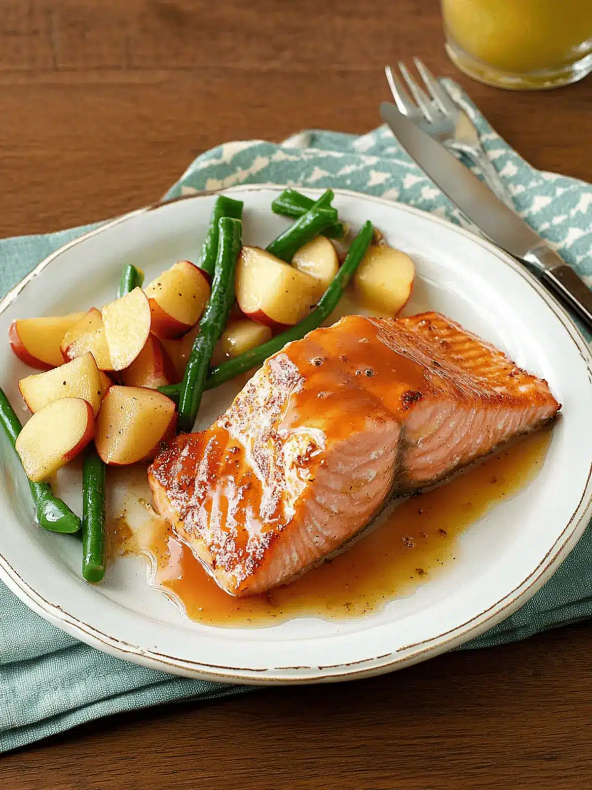 Apple Cider-Glazed Salmon
