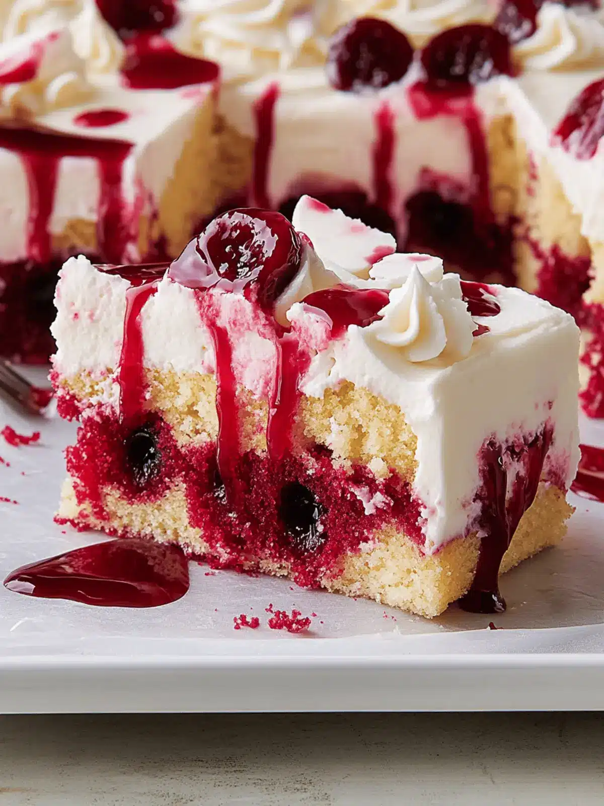 Vampire Poke Cake