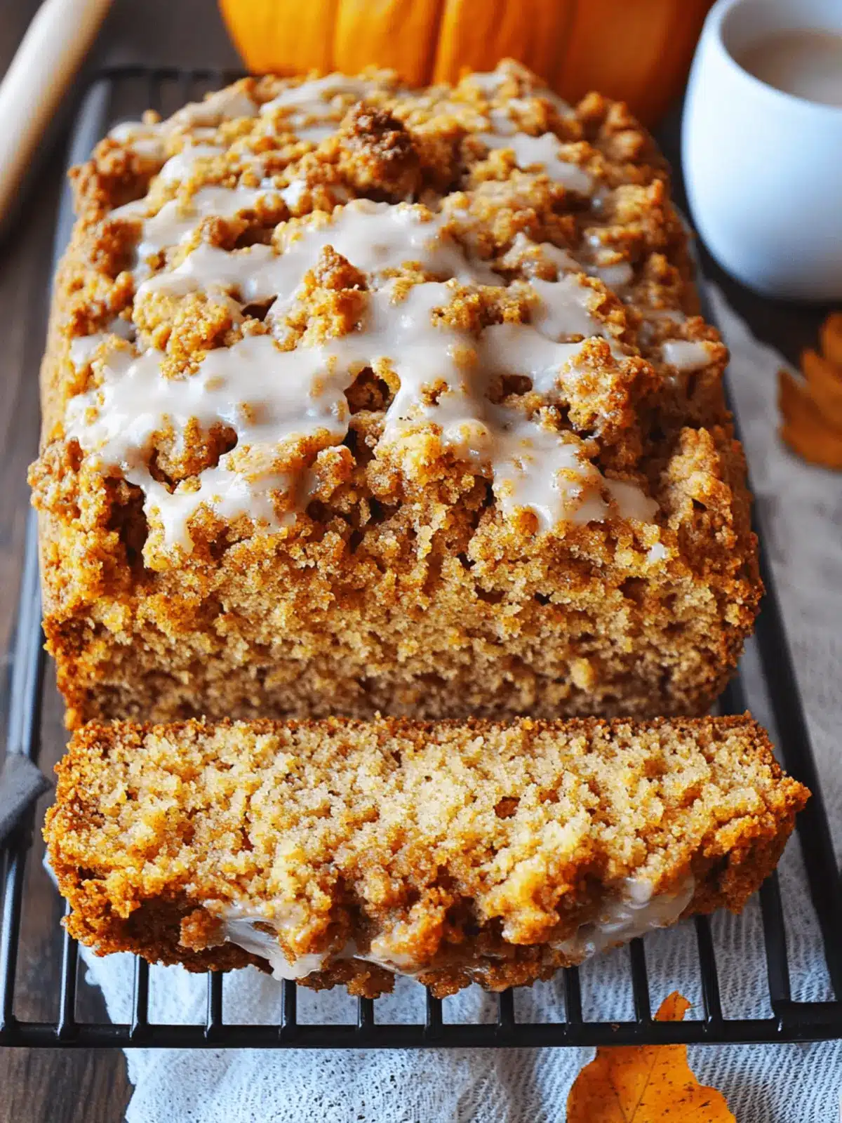 Pumpkin Streusel Bread