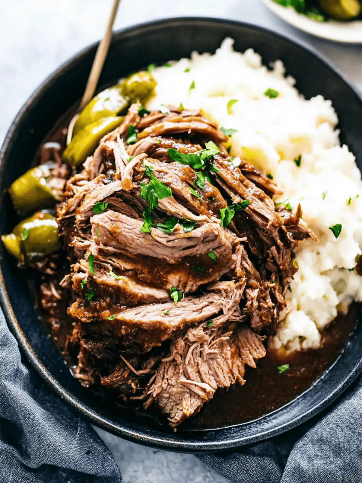 Slow Cooker Mississippi Pork Roast