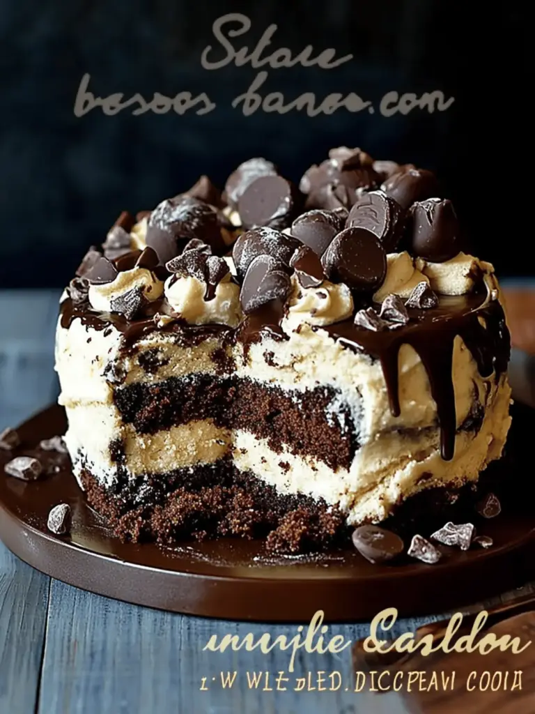 Brownie Cookie Dough Cake