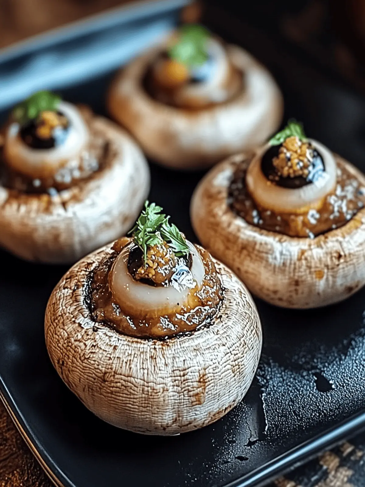 Stuffed Mushroom Eyeballs