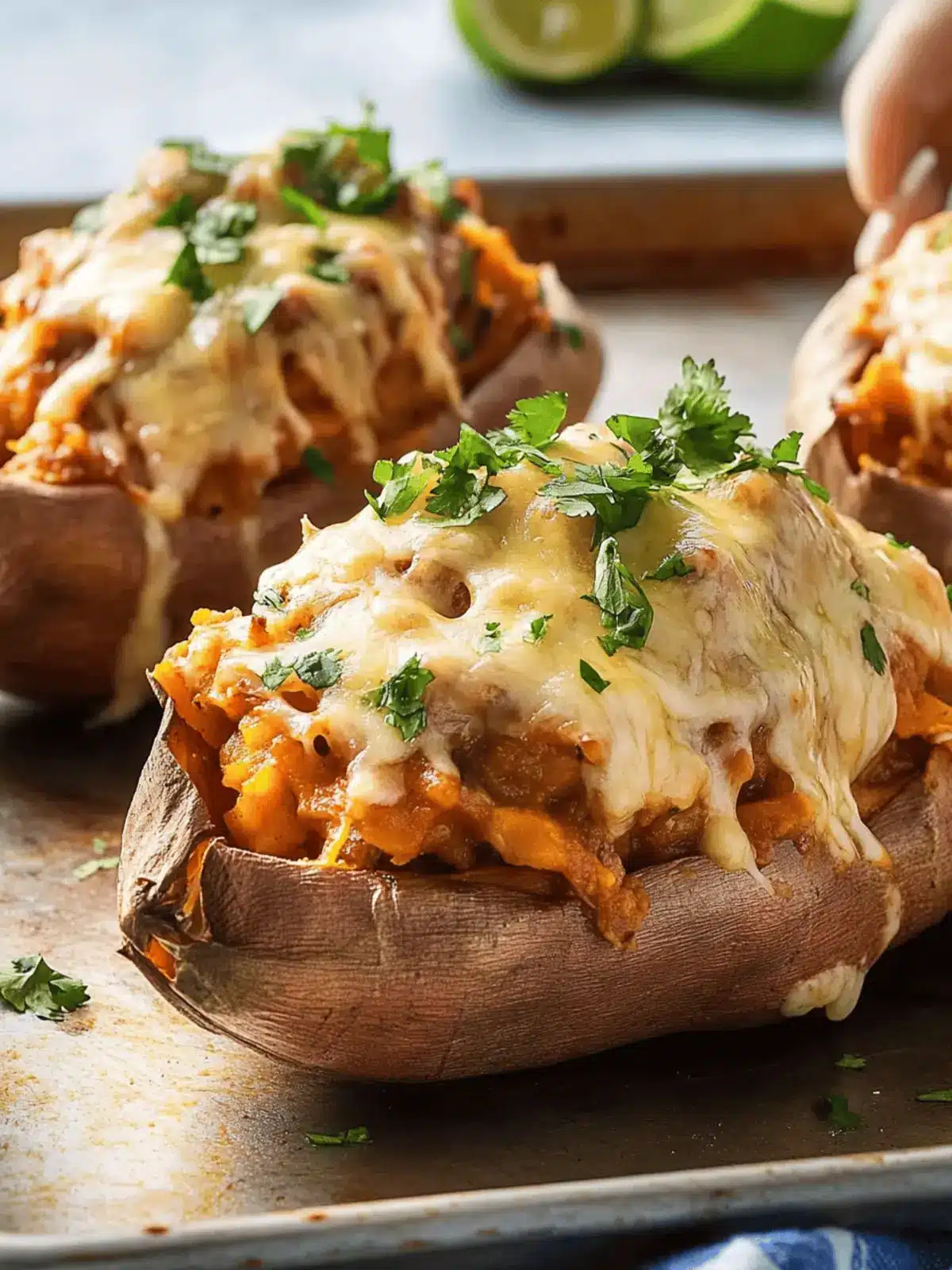 Enchilada Stuffed Sweet Potatoes