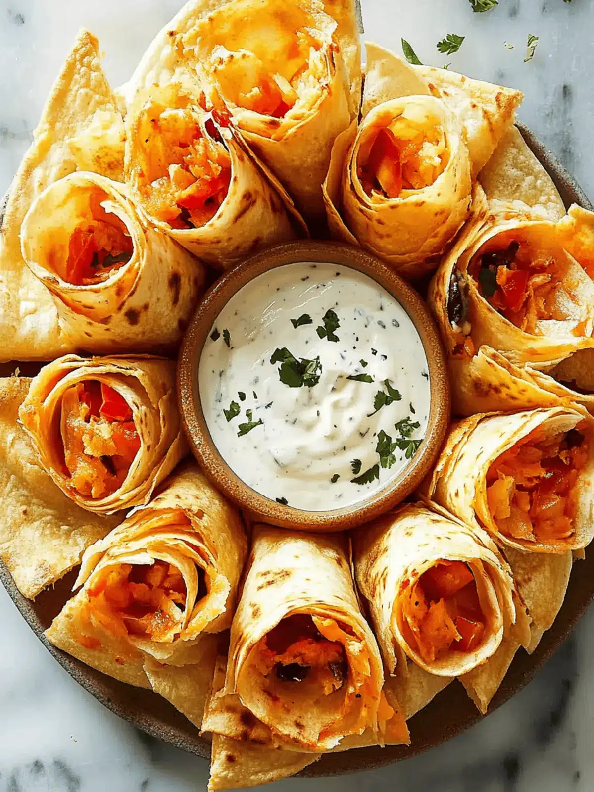 Blooming Quesadilla Ring