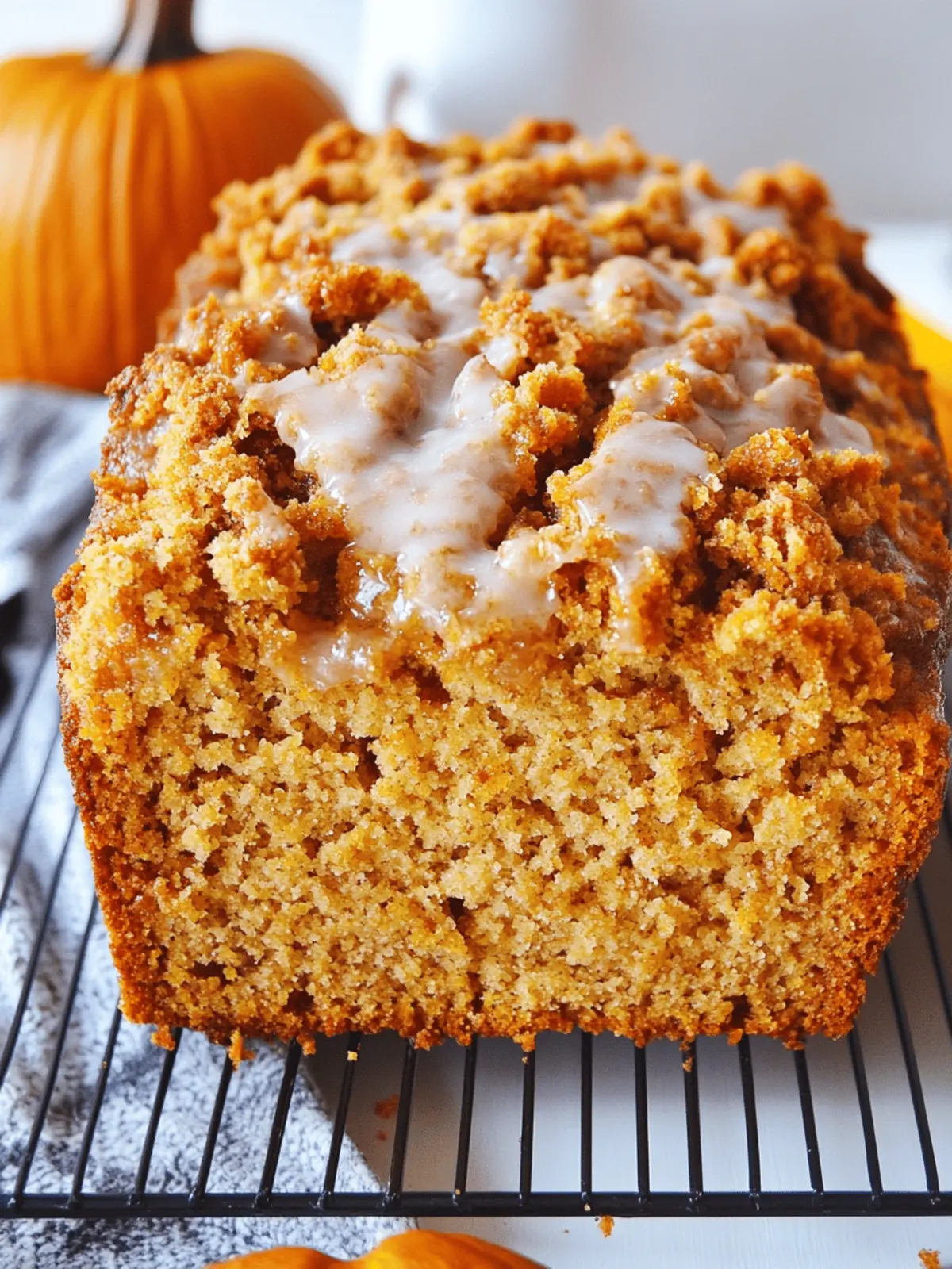 Pumpkin Streusel Bread