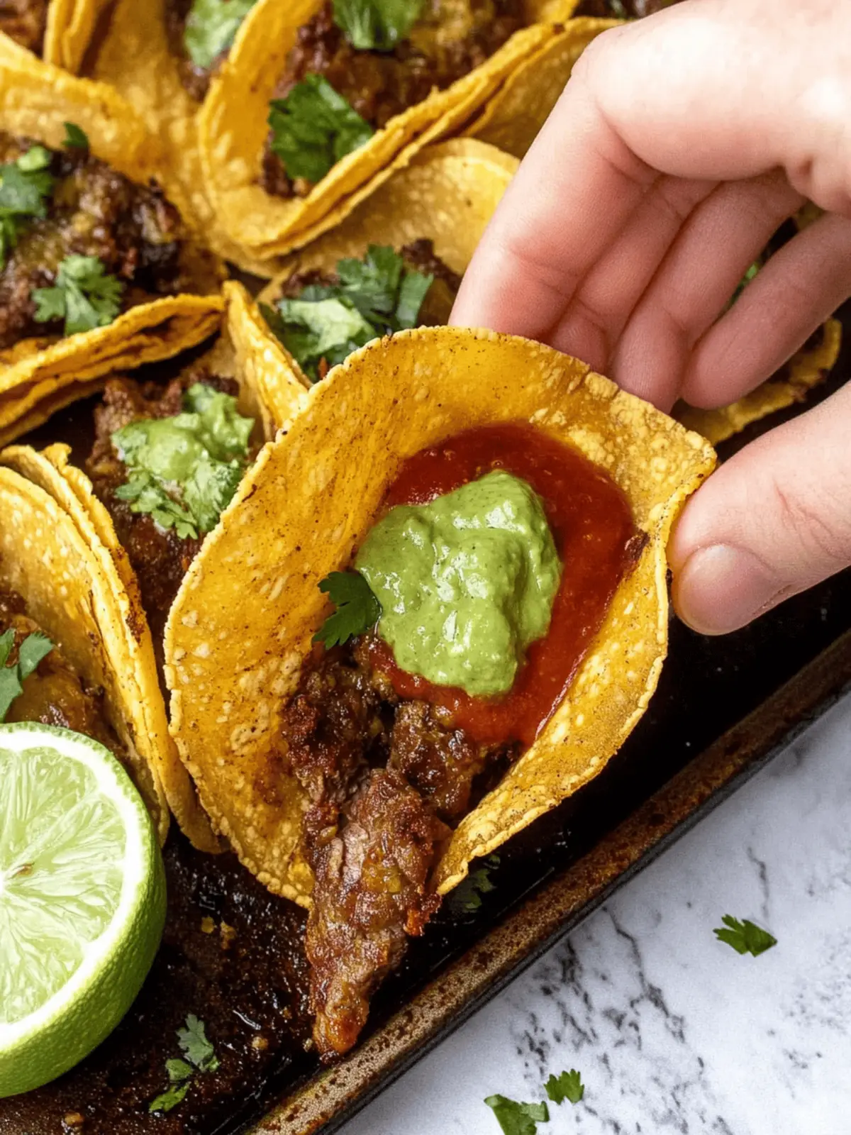 Crispy Baked Beef Tacos