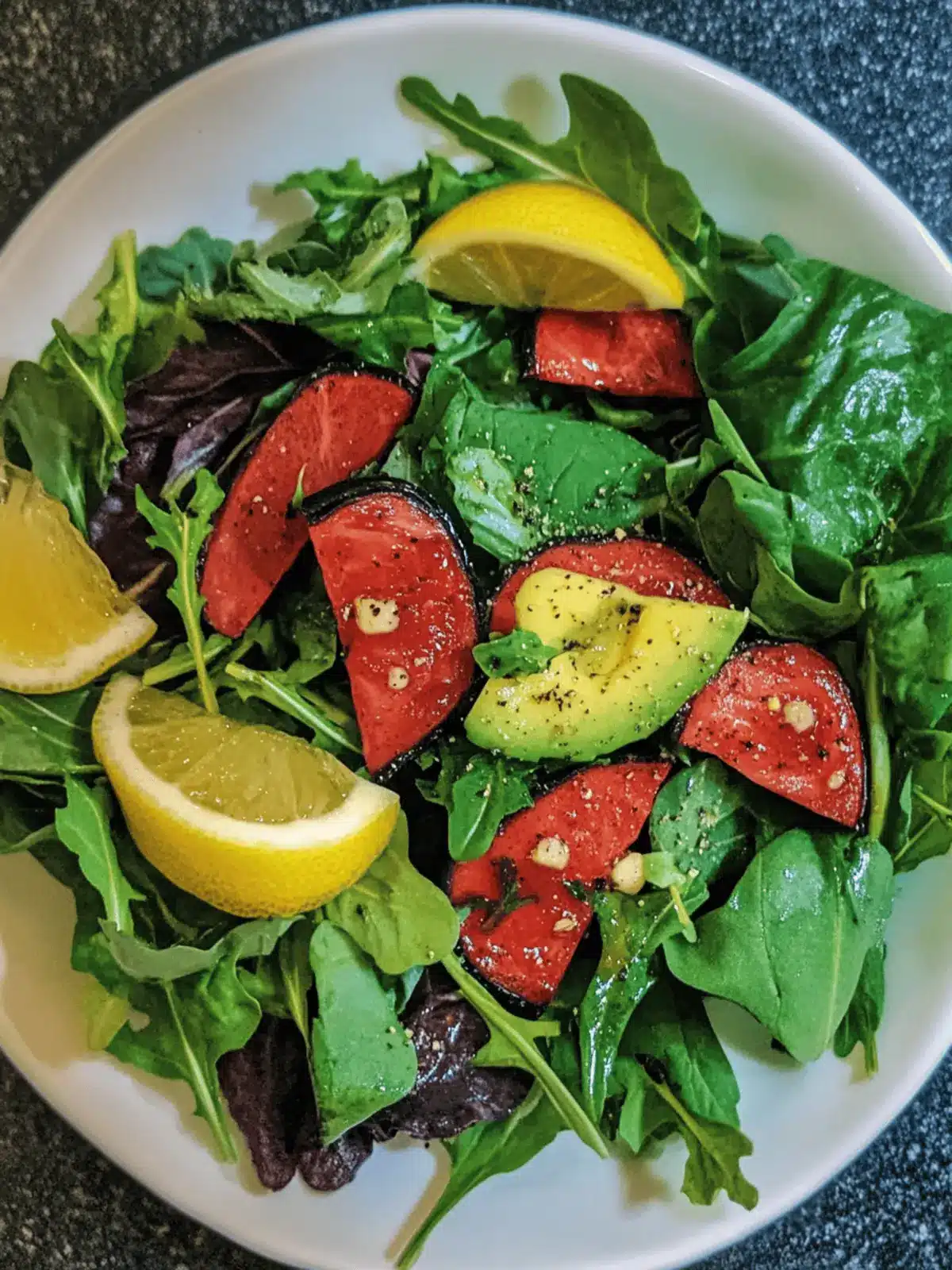 Native American wild greens salad