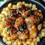 Sweet and Spicy Honey Pepper Chicken with Creamy Mac and Cheese