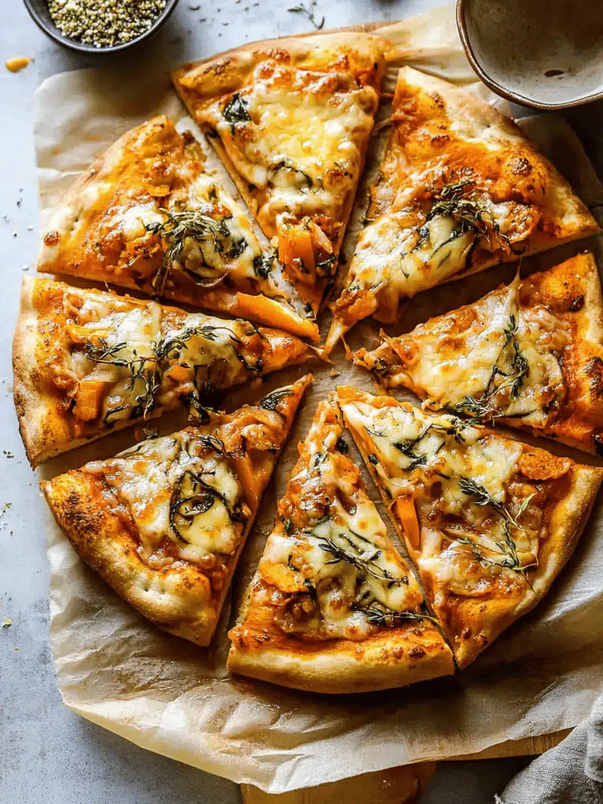 Pumpkin and Gouda Pizza