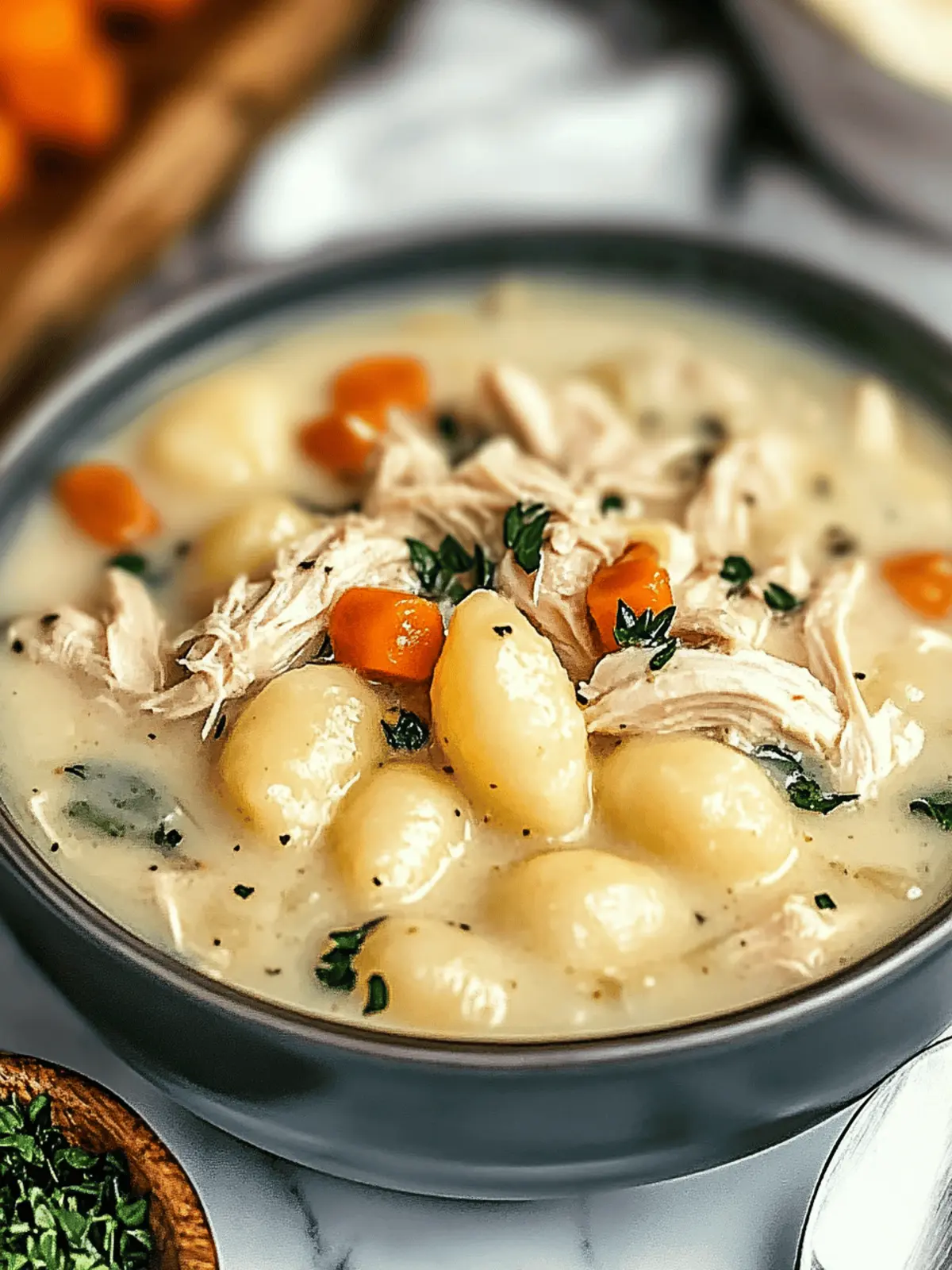 Cozy Tasty Rotisserie Chicken Gnocchi Soup