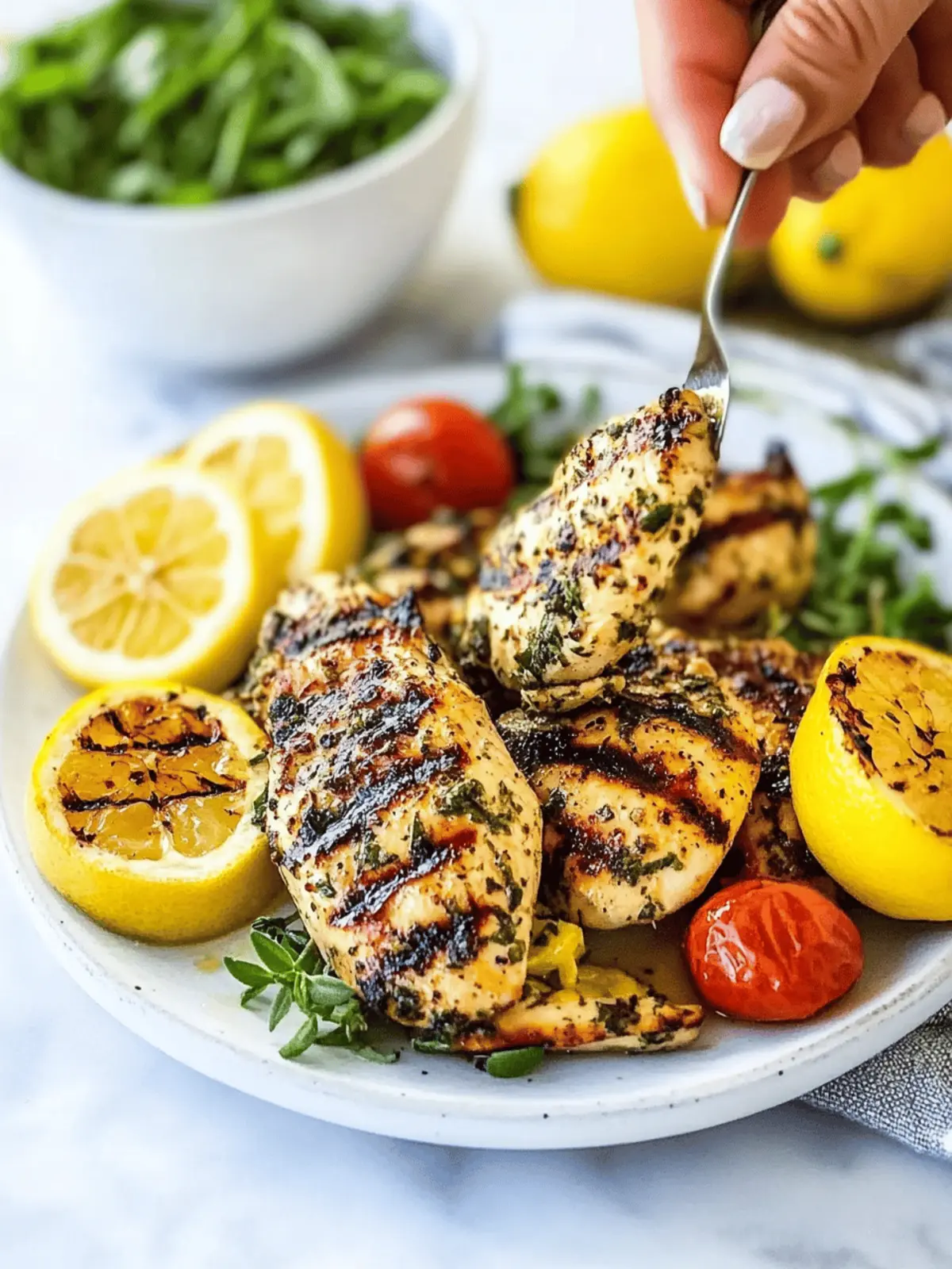 Grilled Lemon Herb Chicken