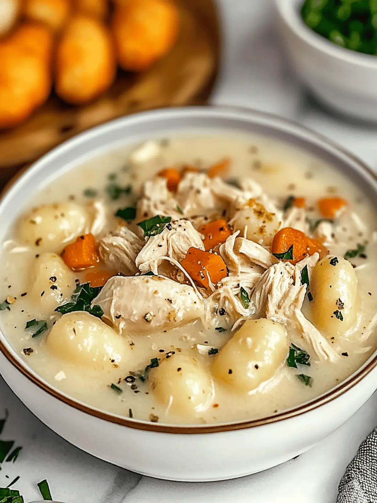 Cozy Tasty Rotisserie Chicken Gnocchi Soup