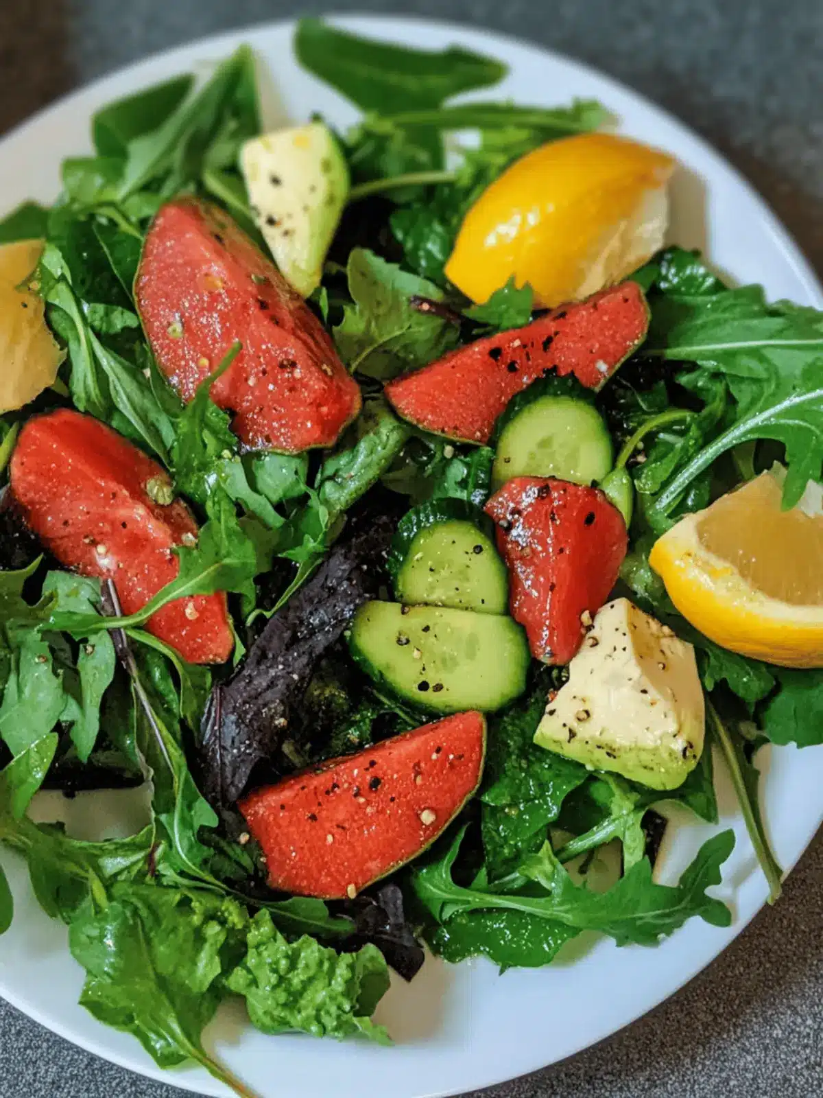 Native American wild greens salad