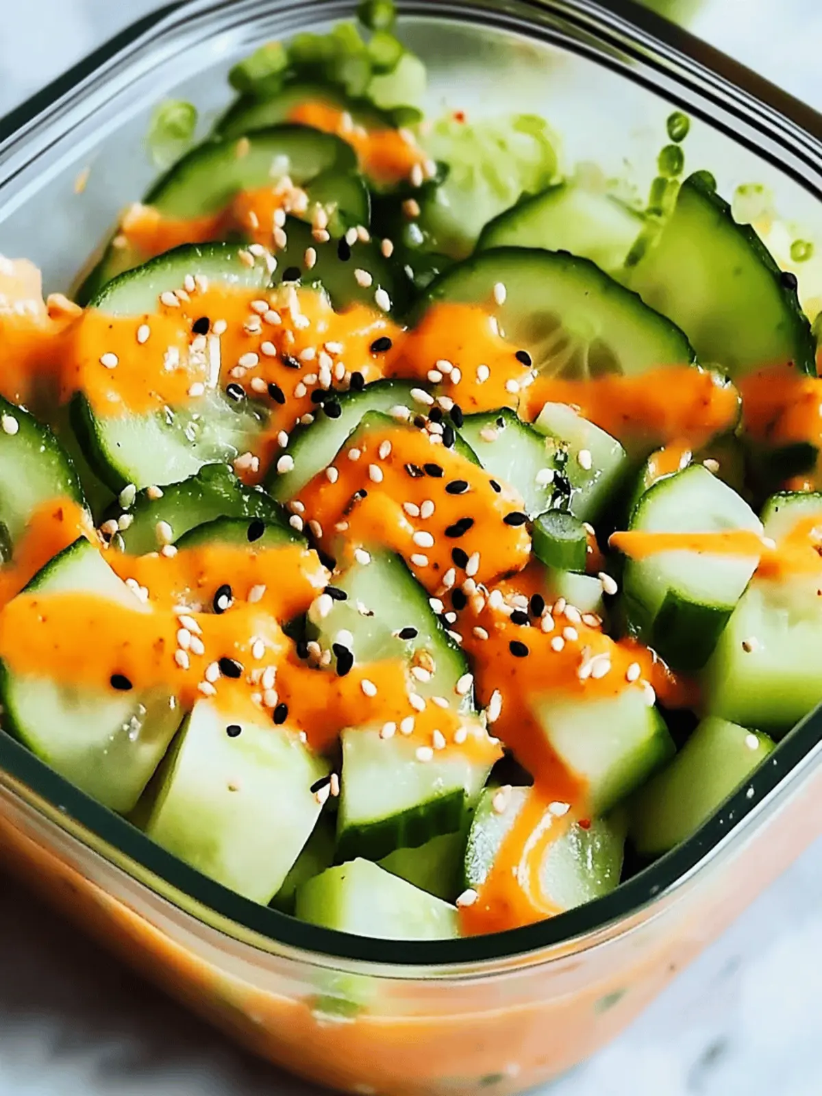 California Roll Cucumber Salad