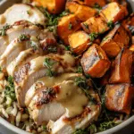 Maple Dijon Chicken & Roasted Sweet Potato