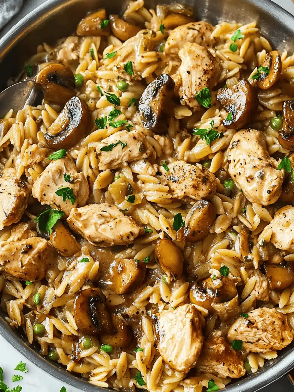 Chicken Marsala Orzo