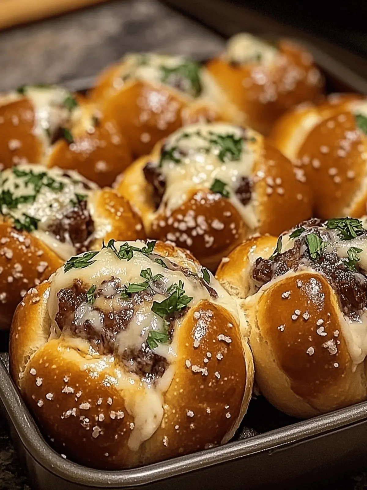 Smoked Brisket and Beer Cheese Pretzel Bombs