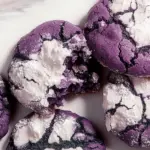 Ube Crinkle Cookies