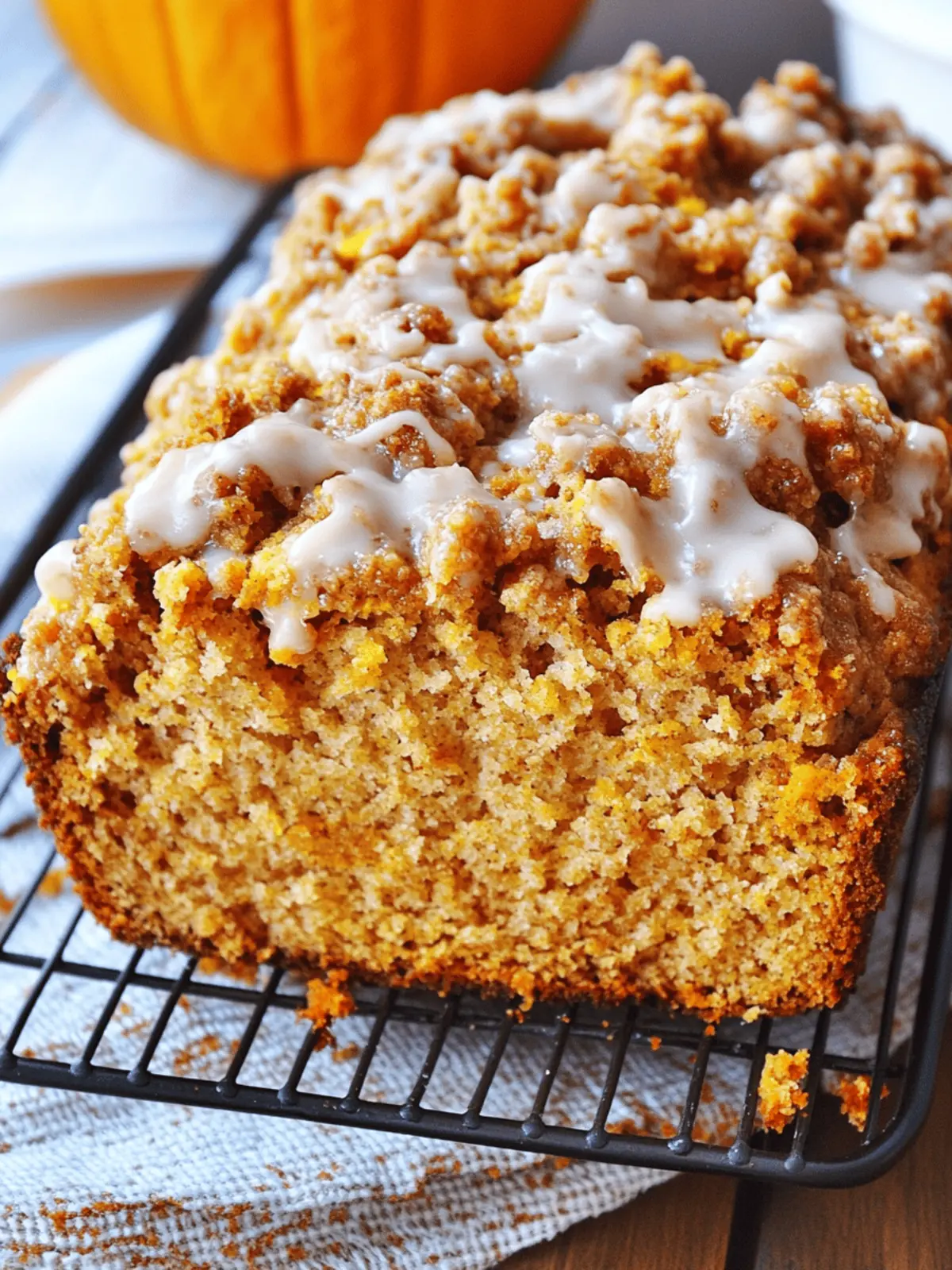 Pumpkin Streusel Bread