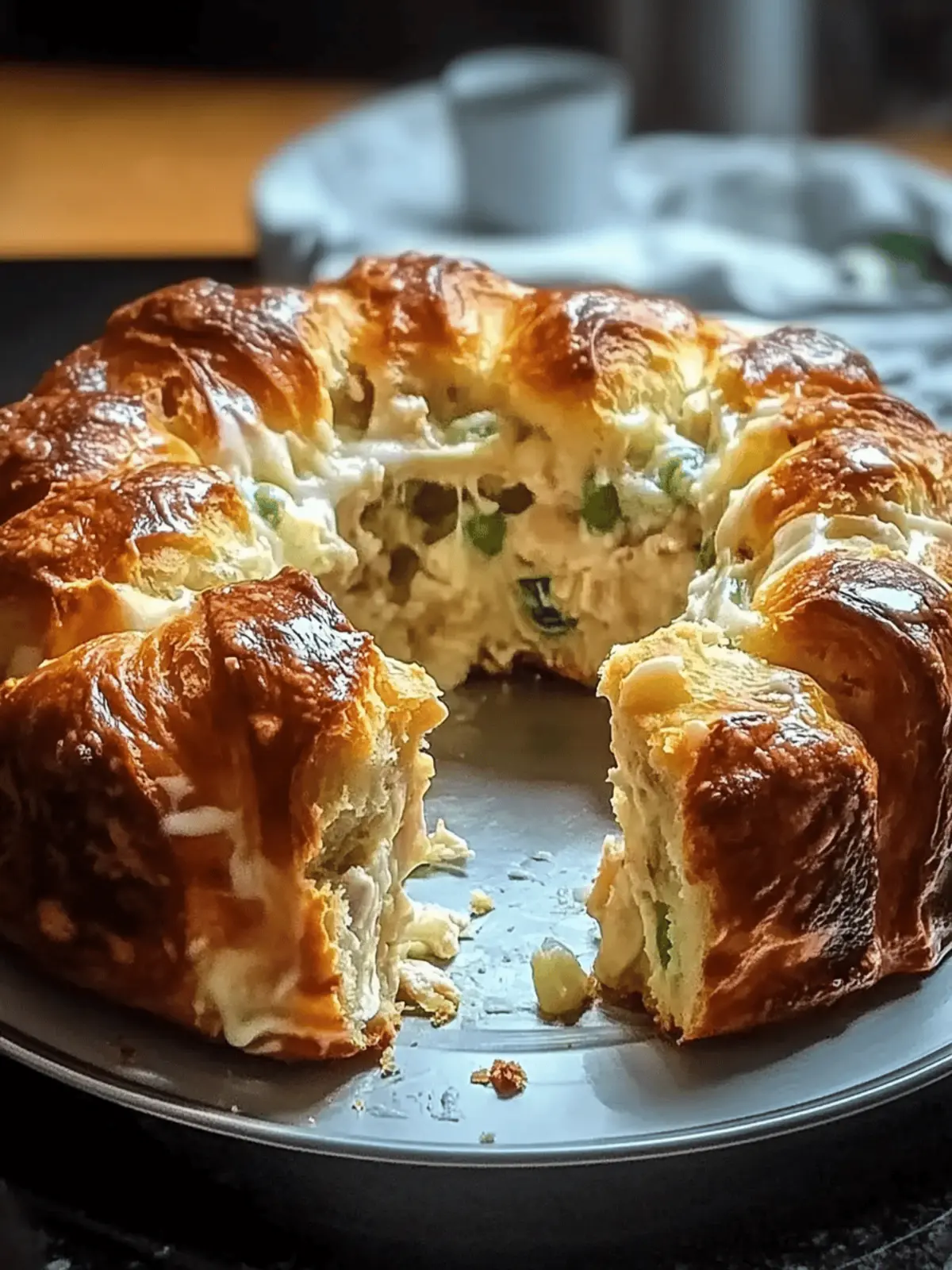 Irresistible Chicken Alfredo Monkey Bread
